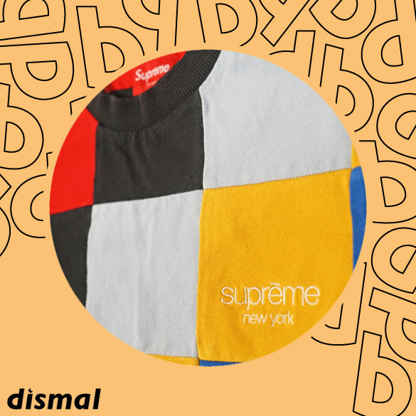 supreme patchwork pique tee – Dismal-Store